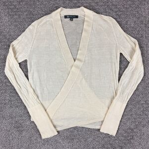 Title Nine Cardigan Sweater Womens Medium Washable Wool Lightweight Golf Outdoor